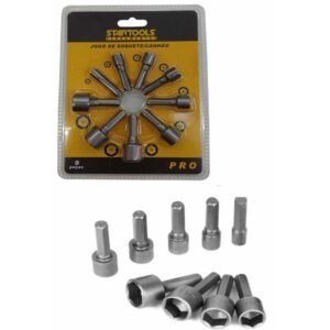 JOGO SOQUETE CANHÃO STARTOOLS C/9 PEÇAS