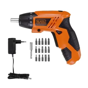 PARAFUSADEIRA BATERIA 4,8V BLACK E DECKER BLISTER C/16 ACESSÓRIOS