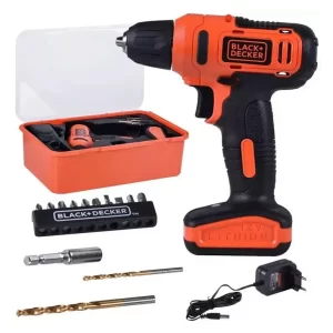 PARAFUSADEIRA BLACK E DECKER 12V CAIXA C/13 ACESSÓRIOS