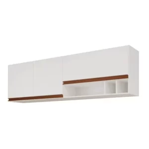 ARMÁRIO AEREO MGM PRISMA 1,14MT BRANCO
