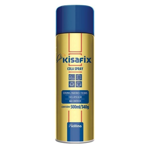 COLA DE CONTATO SPRAY KISAFIX 500ML/340G