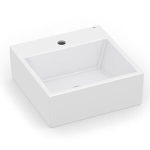 CUBA DE APOIO BRANCO Q-6 COM MESA 350 X 350 MM CELITE