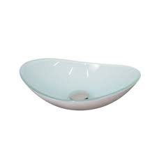 CUBA DE VIDRO OVAL CO38 BRANCA VMEX