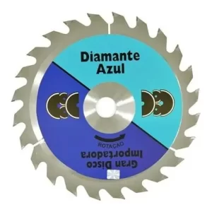 DISCO DE SERRA COM VIDEA 7 1/4 24 DENTES DIAMANTE AZUL