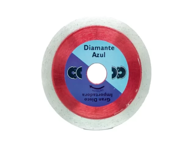 DISCO DIAMANTADO ESMERILHADEIRA EXTRA FINO DIAMANTE AZUL FURO 22,23MM