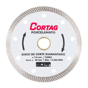DISCO DIAMANTADO PORCELANATO CORTAG 110MM