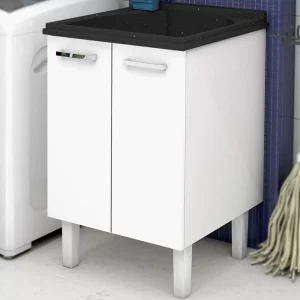 KIT LAVANDERIA AÇO 60 X 60 VITRALFER BRANCO