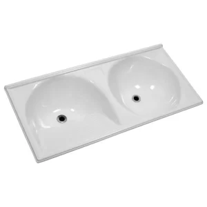 TANQUE DECORALITA 2 BOJOS  102 X 50 CM MARMORE SINTETICO CORES