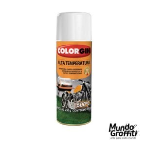 TINTA SPRAY DECOR COLORGIN ALTA TEMPERATURA BRANCO FOSCO