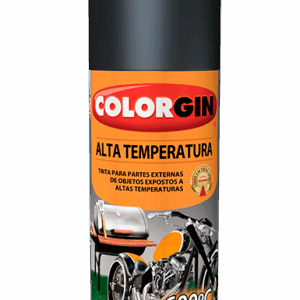 TINTA SPRAY DECOR COLORGIN ALTA TEMPERATURA PRETO FOSCO