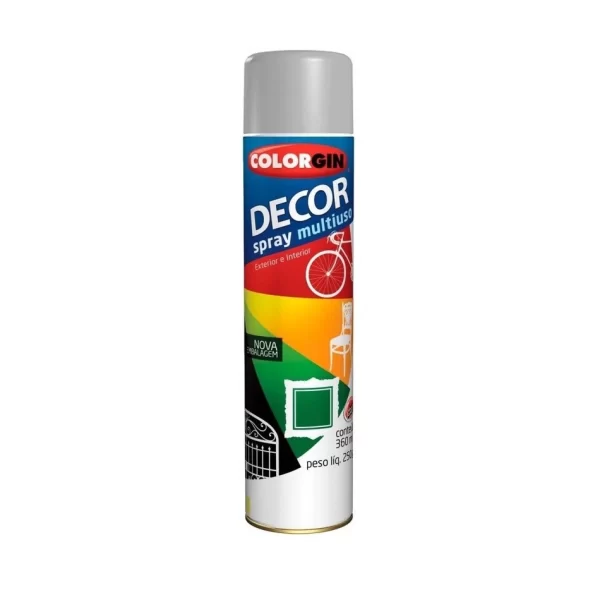 TINTA SPRAY DECOR COLORGIN ALUMINIO