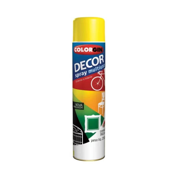 TINTA SPRAY DECOR COLORGIN AMARELO