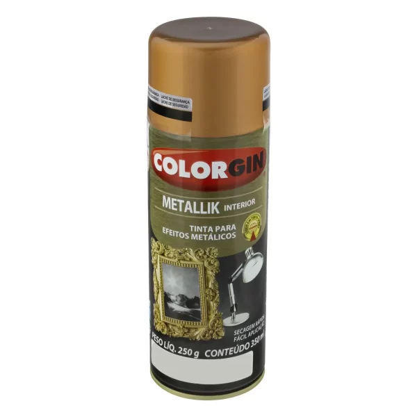 TINTA SPRAY DECOR COLORGIN METALICO COBRE