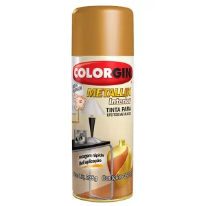 TINTA SPRAY DECOR COLORGIN METALICO DOURADO