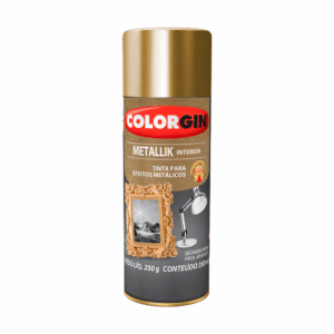 TINTA SPRAY DECOR COLORGIN METALICO OURO