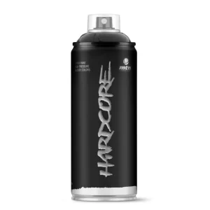 TINTA SPRAY MONTANA MTN HARDCORE PRETO FOSCO
