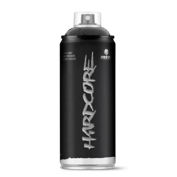 TINTA SPRAY MONTANA MTN HARDCORE PRETO FOSCO