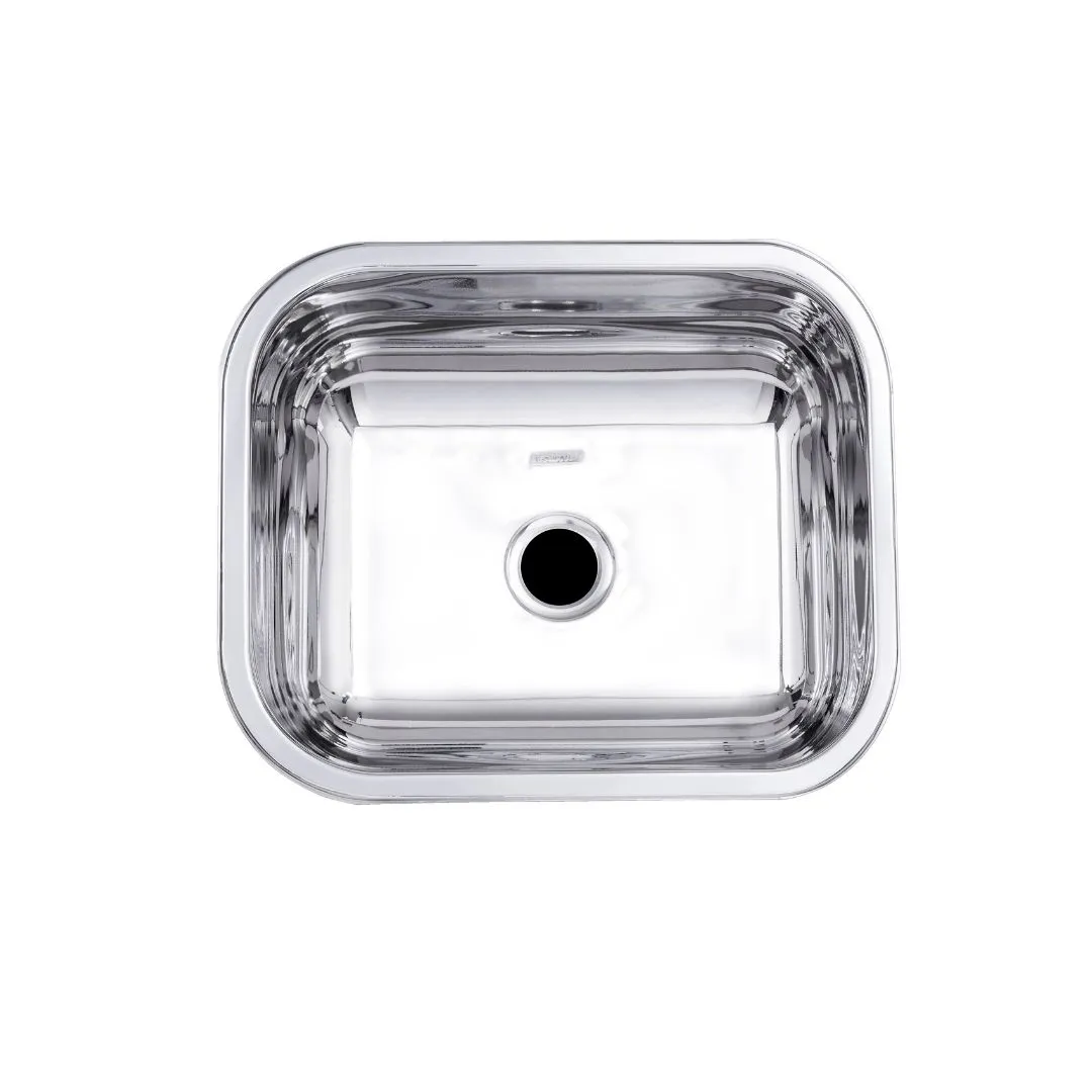 CUBA INOX  AÇO 304  Nº 1  PROF. 16 CM   46 X 30 CM TEEC