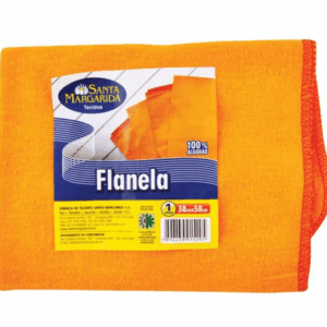 FLANELA LARANJA 38X58 100% ALGODAO