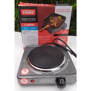 Fogão Elétrico Com 1 Prato Cooktop Mesa 127v 1000w Fame