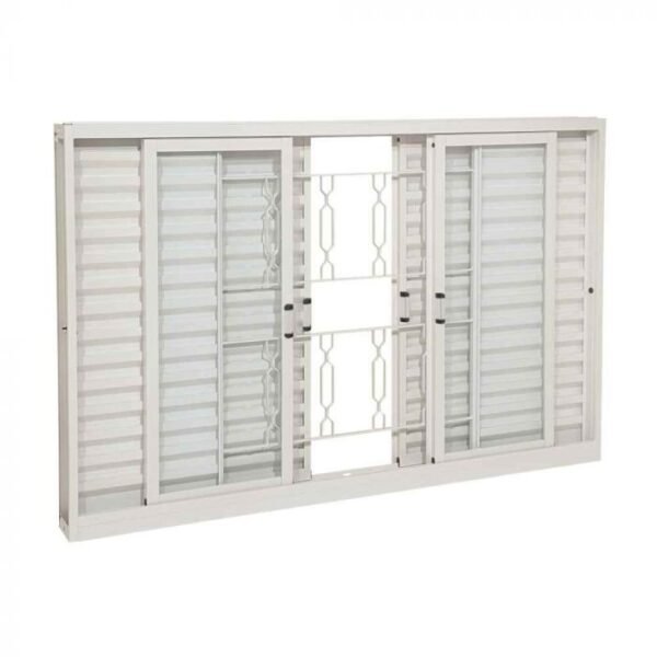 JANELA VENEZIANA BRANCA 150 X 100 REALEZA COM GDE ELO