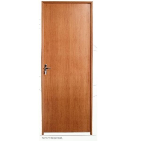 PORTA DE MADEIRA  LISA C/ MARCO DE PVC  60/ 70/ 80 CM