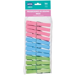 PRENDEDORES DE ROUPA MAXIR COM 12 PRENDEDORES MOR