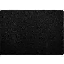 TAPETE VINIL BR LIGHT 60X40 PRETO KAPAZI