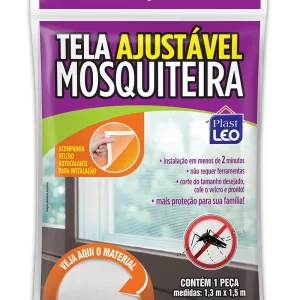 TELA AJUSTAVEL MOSQUITEIRA 1,3X1,5 PLAST LEO