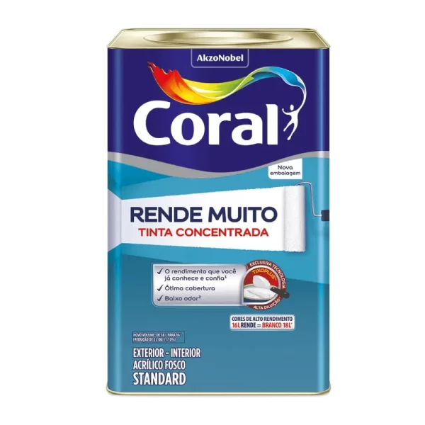 TINTA CORAL RENDE MUITO 16L CORES