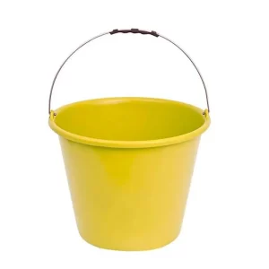 balde plastico 12lts alca amarela